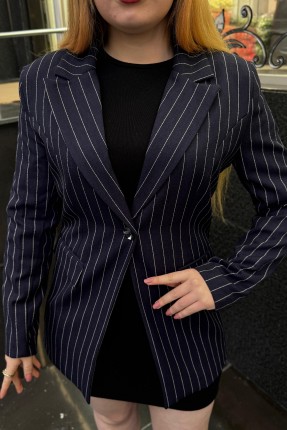 Çizgili blazer ceket Çizgili blazer ceket