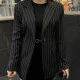 Çizgili blazer ceket Çizgili blazer ceket
