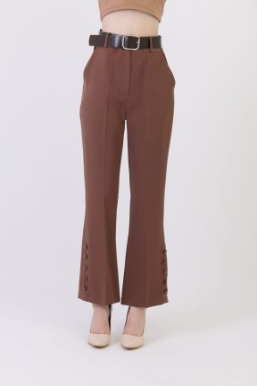 Kemerli paça detay pantolon Kemerli paça detay pantolon