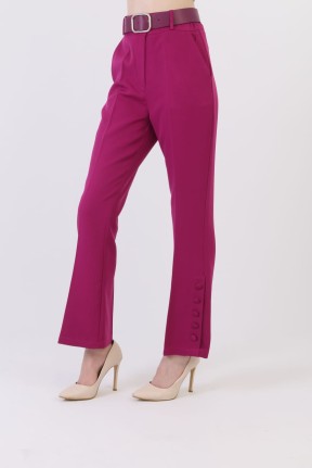 Kemerli paça detay pantolon Kemerli paça detay pantolon