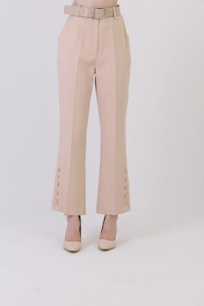 Kemerli paça detay pantolon Kemerli paça detay pantolon