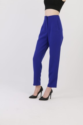 Yüksek bel pensli pantolon