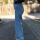 Kadın bol paça mavi jeans Kadın bol paça mavi jeans