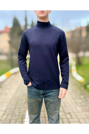 Lacivert likralı erkek boğazlı badi Lacivert likralı erkek boğazlı badi