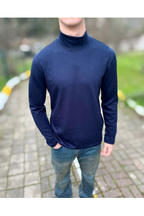 Lacivert likralı erkek boğazlı badi Lacivert likralı erkek boğazlı badi