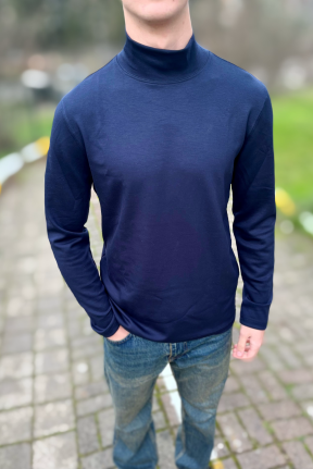 Lacivert likralı erkek boğazlı badi Lacivert likralı erkek boğazlı badi