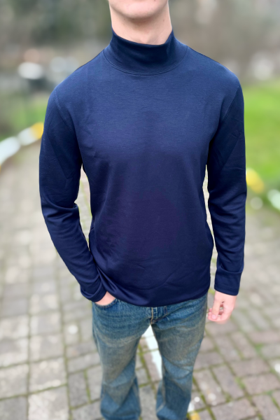 Lacivert likralı erkek boğazlı badi Lacivert likralı erkek boğazlı badi