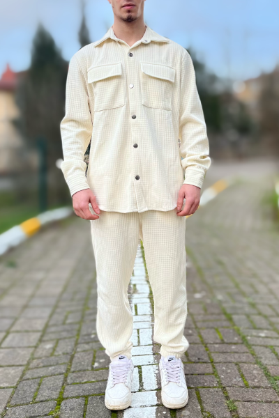 Erkek alt üst petekli takım