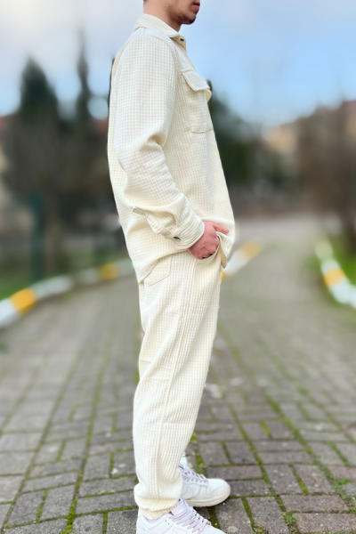 Erkek alt üst petekli takım