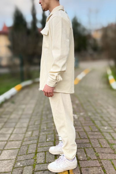 Erkek alt üst petekli takım