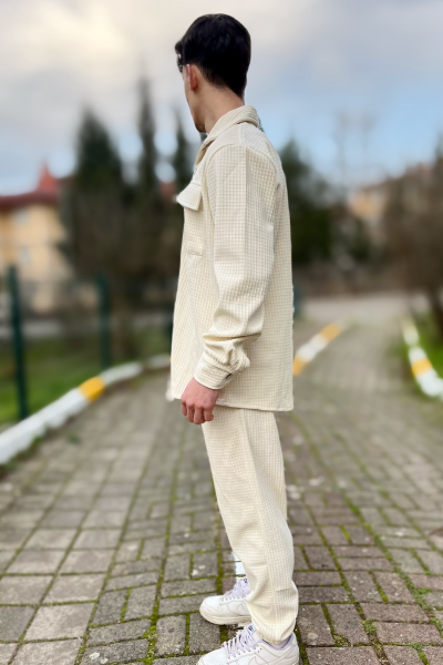 Erkek alt üst petekli takım