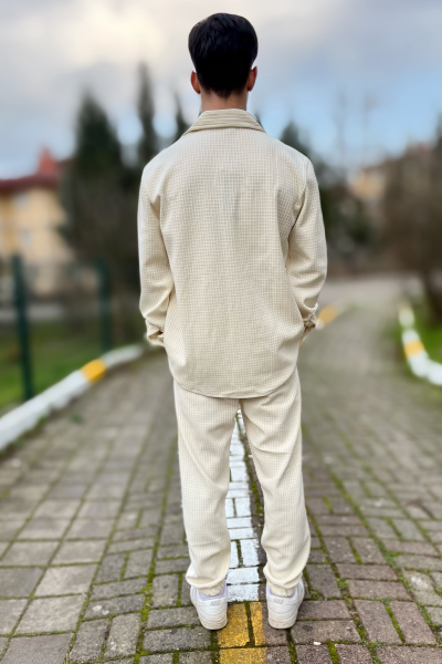 Erkek alt üst petekli takım