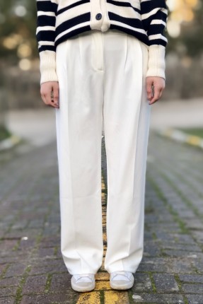 Kadın cırt cırt kaplamalı palazzo pantolon