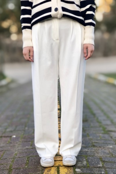 Kadın cırt cırt kaplamalı palazzo pantolon