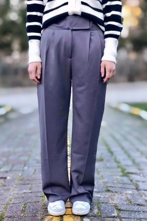 Kadın cırt cırt kaplamalı palazzo pantolon