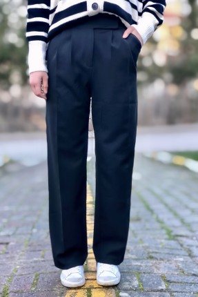 Kadın cırt cırt kaplamalı palazzo pantolon