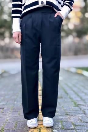 Kadın cırt cırt kaplamalı palazzo pantolon