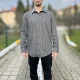 Çizgili klasik yaka düğmeli gömlek Çizgili klasik yaka düğmeli gömlek