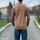 Kahve likralı erkek boğazlı badi Kahve likralı erkek boğazlı badi
