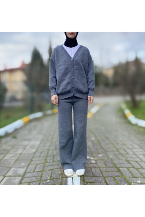 Gri triko kadın alt üst takım Gri triko kadın alt üst takım