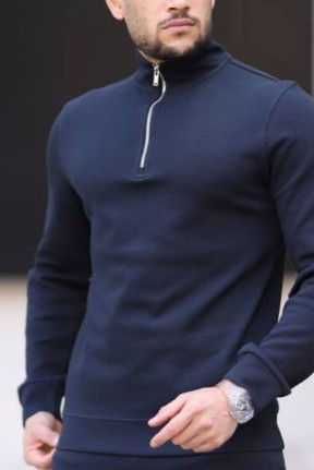 	Fermuar detay erkek alt üst takım