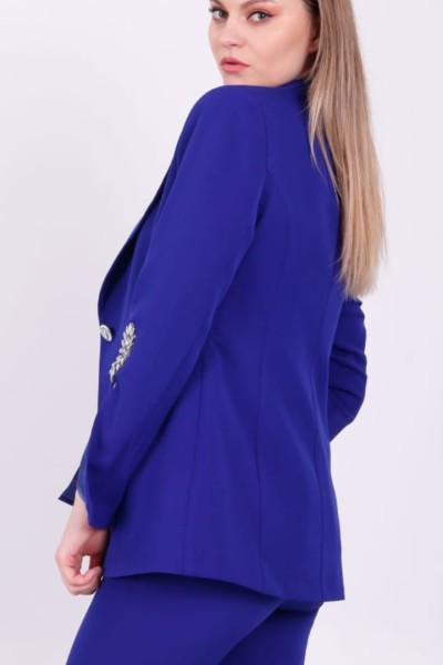 Blazer kol detay ceket takım