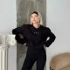 Kadın kalp desenli sweatshirt Kadın kalp desenli sweatshirt