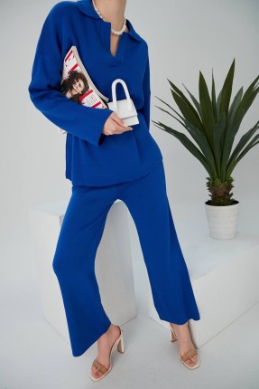 Basic sade yakalı triko takım Basic sade yakalı triko takım