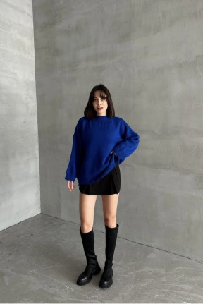 Şardonlu delikli kazak