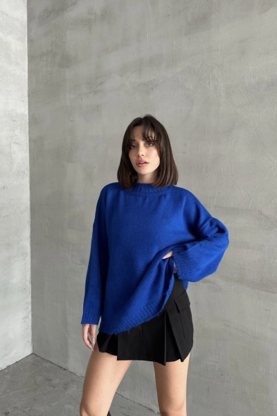 Şardonlu delikli kazak