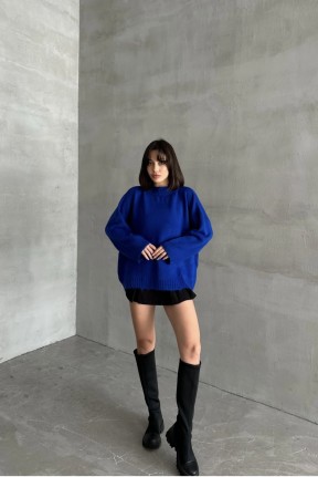 Şardonlu delikli kazak