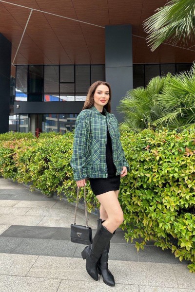 Channel kumaş astarlı ceket