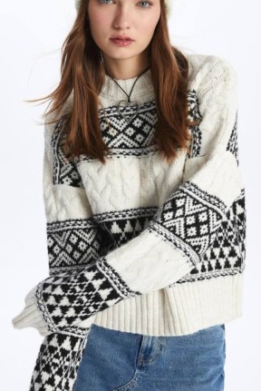 bisiklet yaka triko kazak